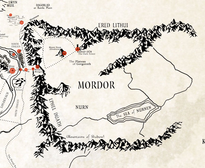 mordor map