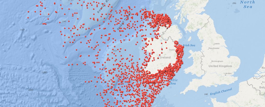 This Map Shows 3,554 Shipwrecks Around Ireland, And Most Are a Total