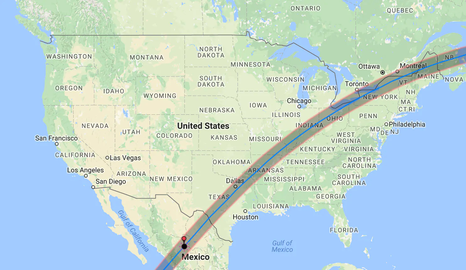 April 8 2024 Solar Eclipse Map Map