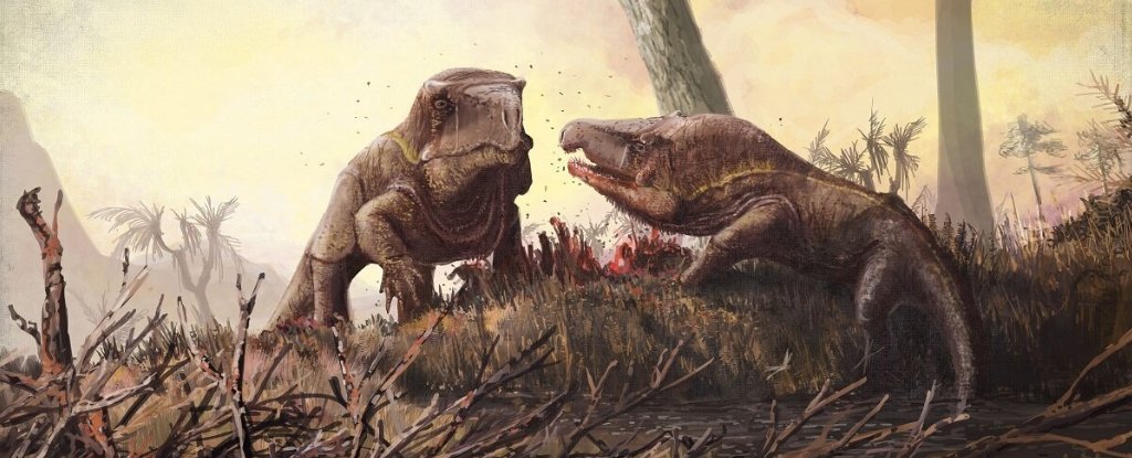 Ancient Komodo Dragon-Like Creatures Balanced Absurdly Giant Heads on