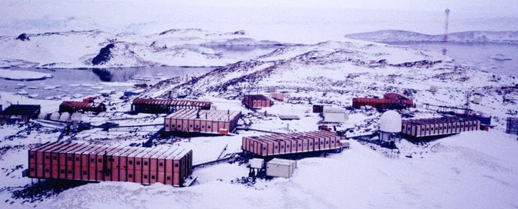 The Dumont d'Urville base, Antarctica. 