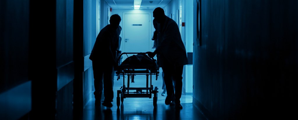 Ambulance medics care for a patient in Massachusetts. 