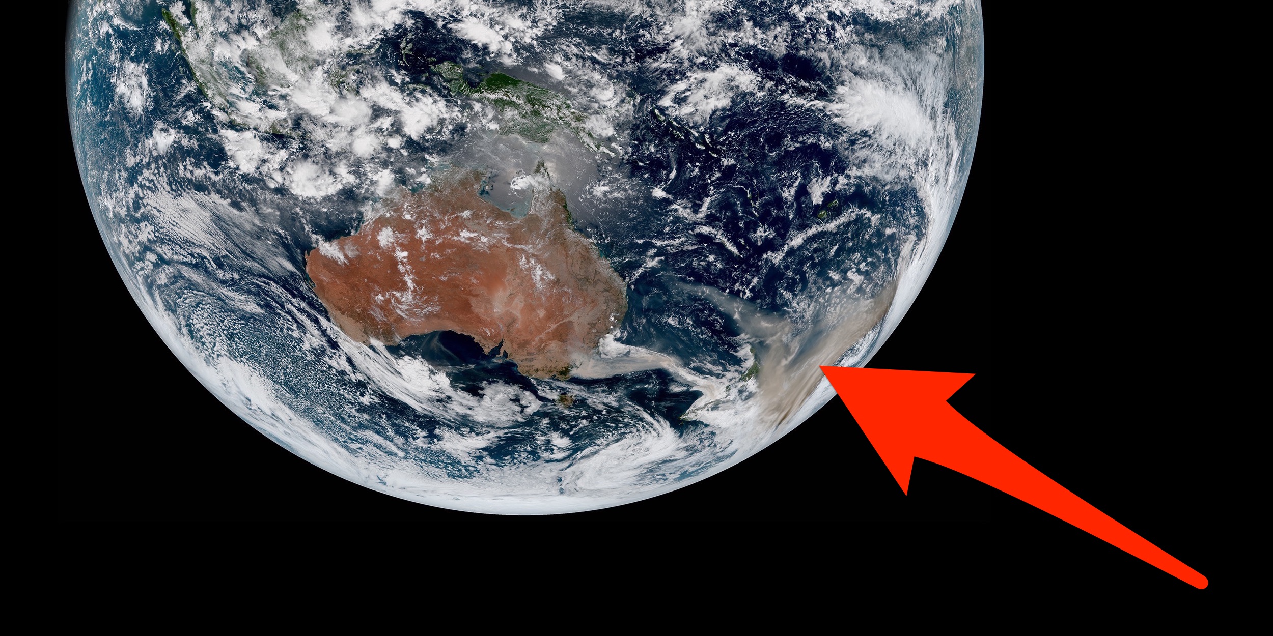 Пожары в Австралии снимки из космоса