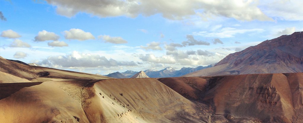 View of the Himalayas in Ladakh. 