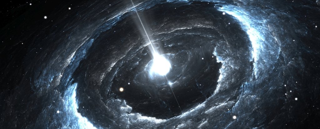 Artist's impression of a pulsar. 