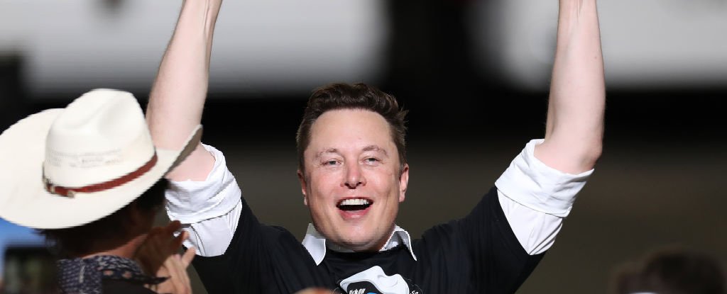 Spacex founder Elon Musk celebrating on 30 May 2020 after Crew Dragon successfully launched. 