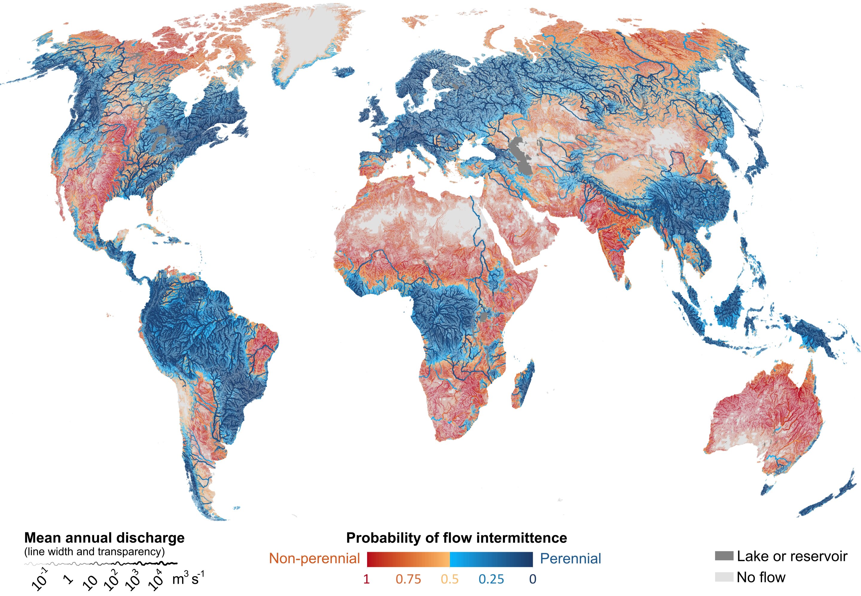 Over 50% of Earth's 'Rivers' Actually Stand Still or Run Dry Every