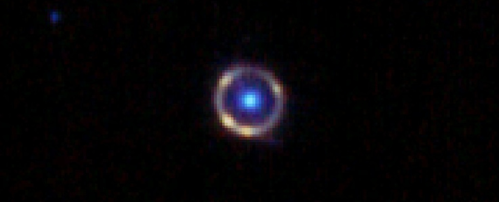 La web ha tallado un anillo de Einstein casi perfecto a 12 mil millones de años luz de distancia.  Alerta científica: