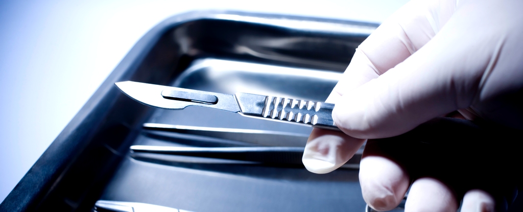 Surgeon Holds Scalpel