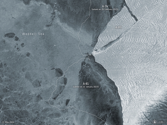 Radar Image Of Iceberg