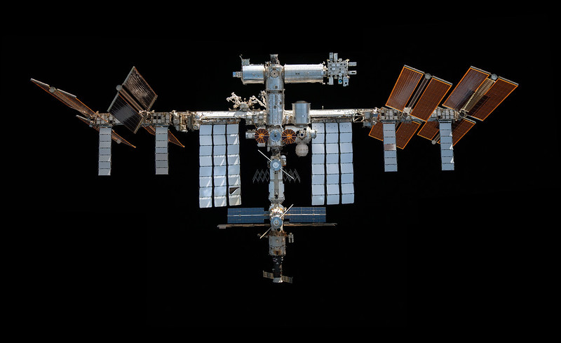 Die Internationale Raumstation im Orbit