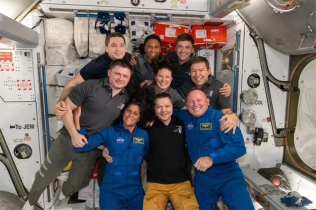 expedition 71 crew on the ISS