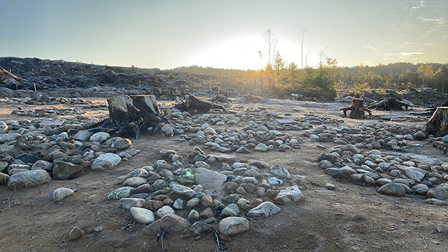 Stone graveyard