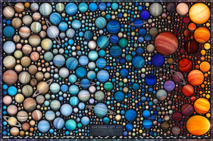 illustration of diversity of exoplanets