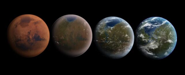 Blasting Mars With Glitter Most Efficient Way to Make It Habitable