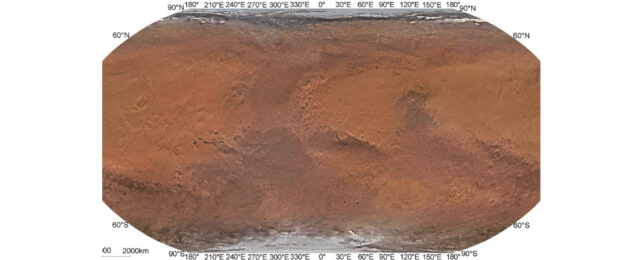 new map of mars