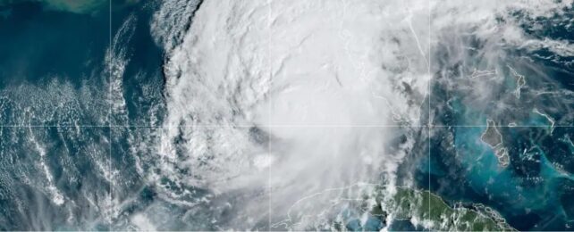 Hurricane Milton over Florida