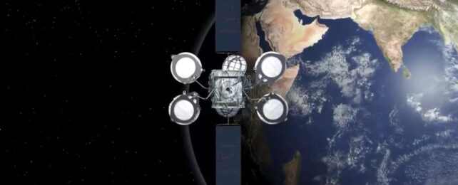 artist impression of boeing i33e satellite