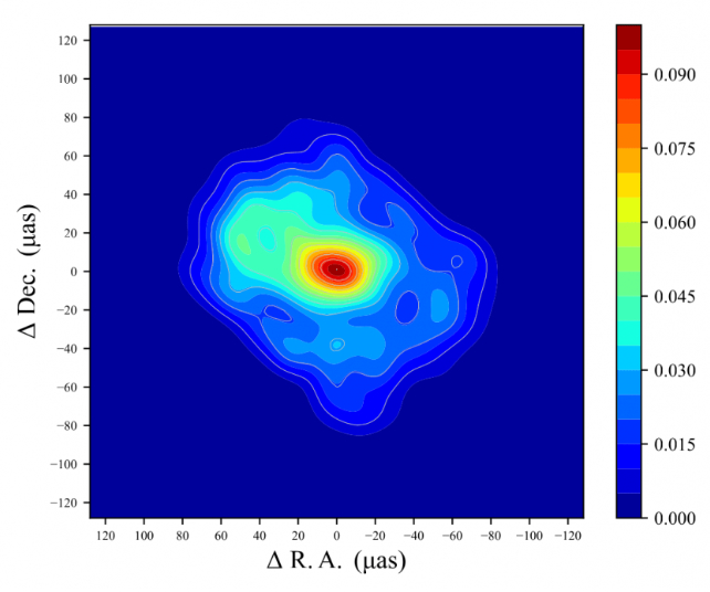 adjusted sagitarrius A black hole image