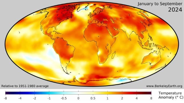 2024 Is Set to Be The First Full Year Above 1.5°C of Warming