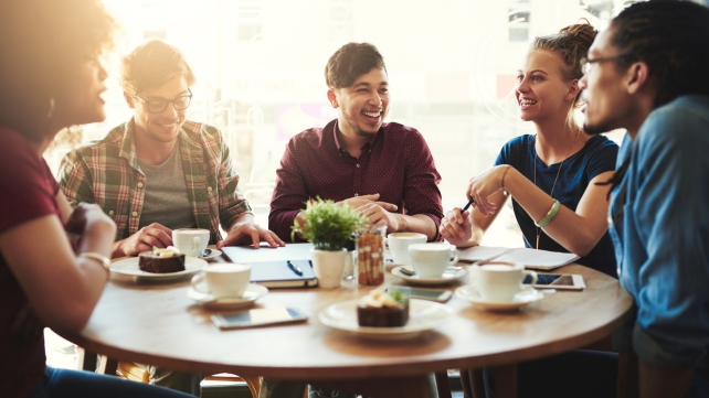 People sitting at a table 