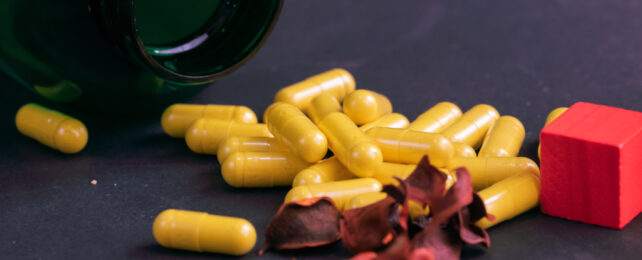 yellow capsules