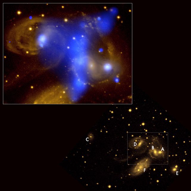 Galaxies Collide at Millions of Kilometers Per Hour