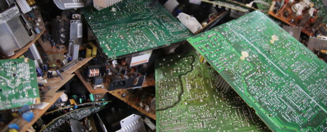 circuit boards and other electronic waste, or e-waste