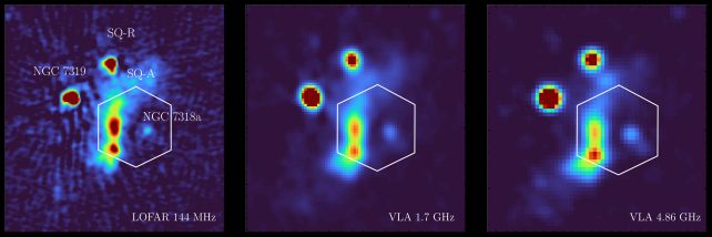 Galaxies are observed colliding at speeds of over 3.2 million kilometers per hour