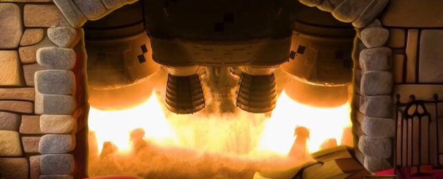 still from the NASA fireplace video