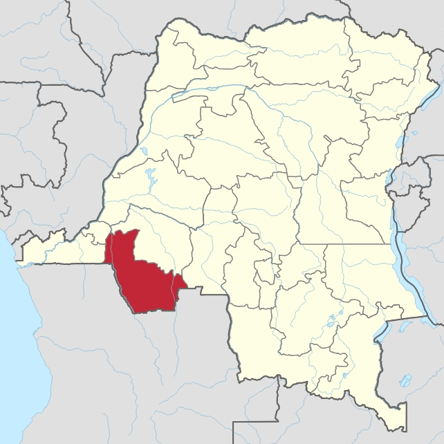 A map of the DR of Congo