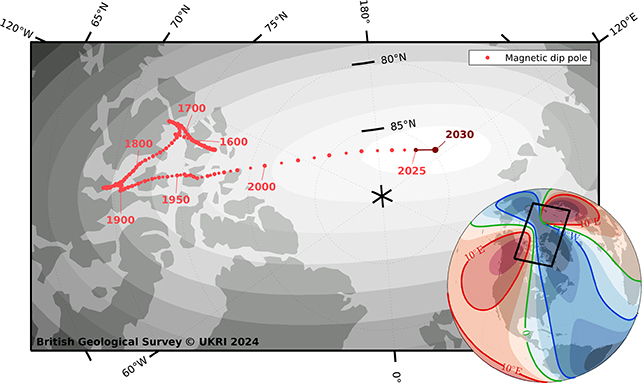 The Magnetic North Pole Has Formally Modified Place