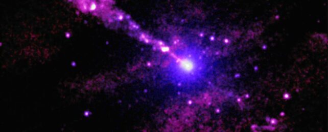 NASA Captures Black Hole Jet Blasting a Mysterious Object