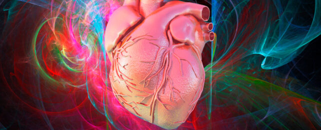 heart with swirling background