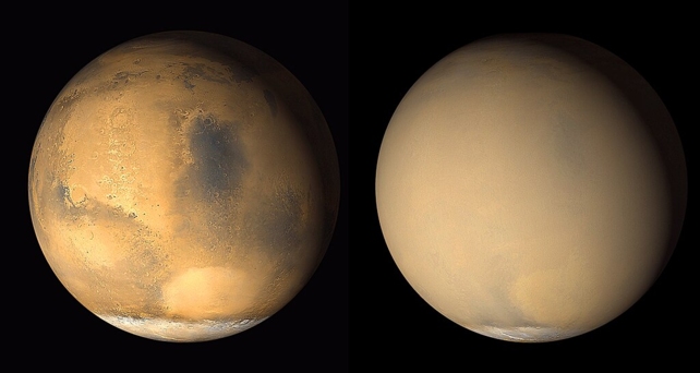 dust storms Mars