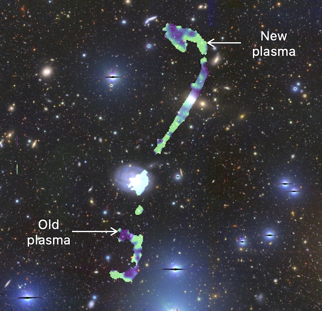 Giant wireless galaxy Incasazo spectral age map