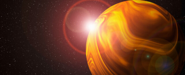 artist impression of a large exoplanet