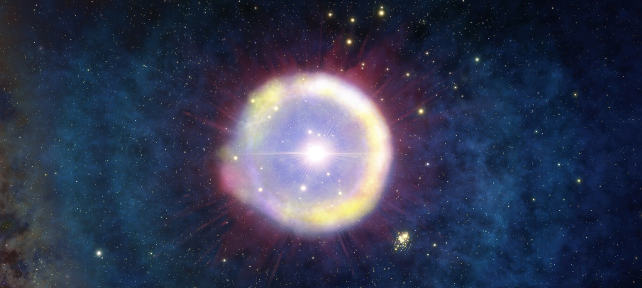 artist's impression of a population 3 star