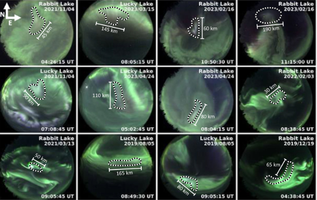 grey light in auroras