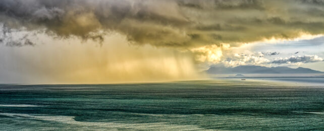 rain on the ocean