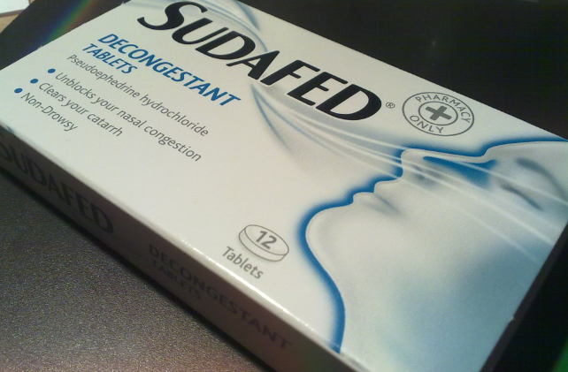 sudafed box