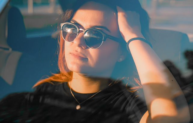 woman wearing sunglasses