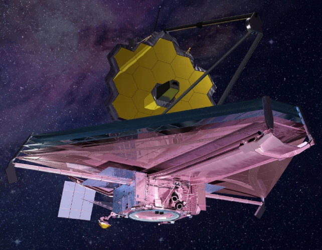 artist's impression of the james webb space telescope