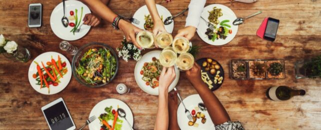 friends eating food