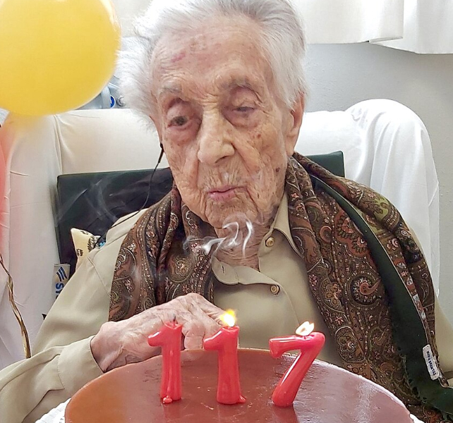 Maria at her 117th birthday