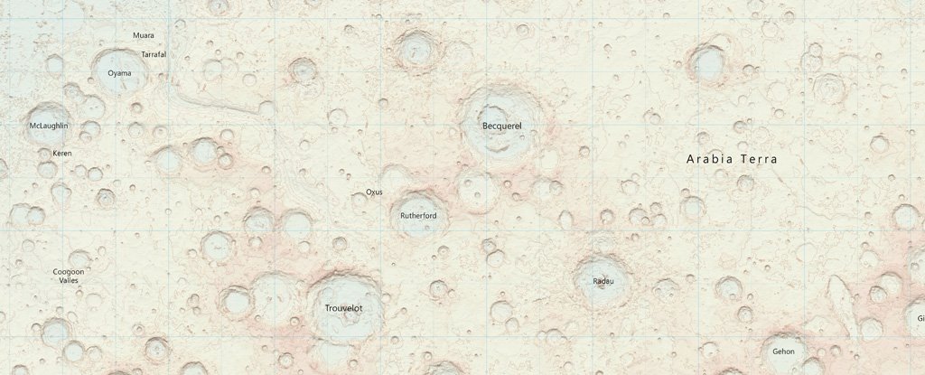 face of mars map